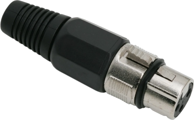 Conector XLR macho de tres polos para cable de micrófono