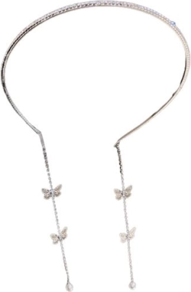 Diadema decorativa con motivo de mariposas