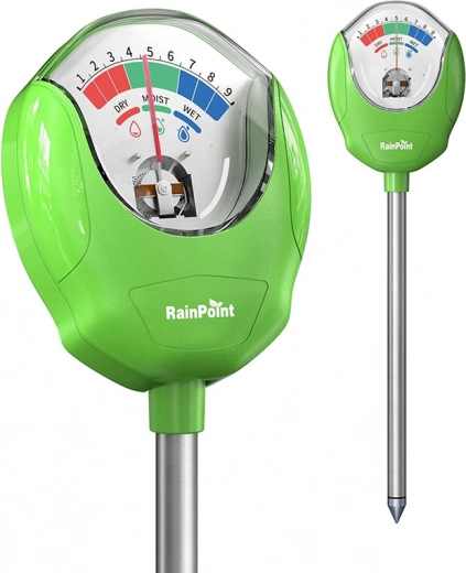 Probador de humedad del suelo RainPoint