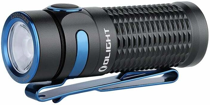 Olight Baton 3 Premium Edition negra – linterna de bolsillo con estuche de carga inalámbrica