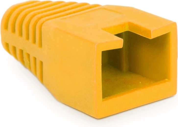Protección de goma amarilla contra la rotura del cable para conector 8P8C - 1 unidad