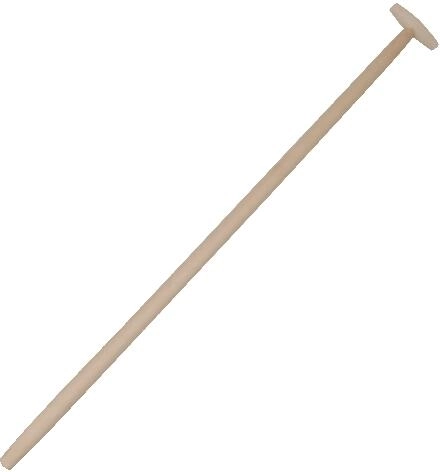 Mango de madera para pala con empuñadura en T 120 cm