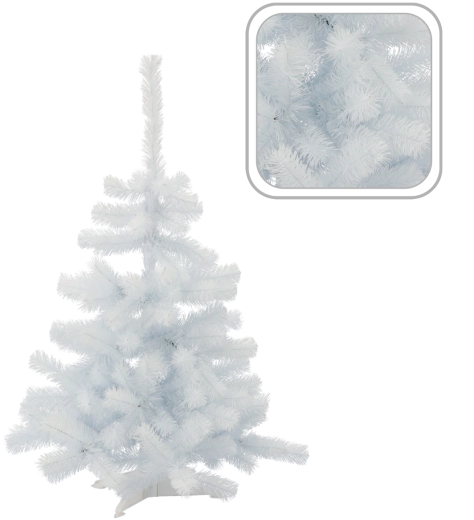 Árbol de Navidad artificial de abeto blanco 120 cm