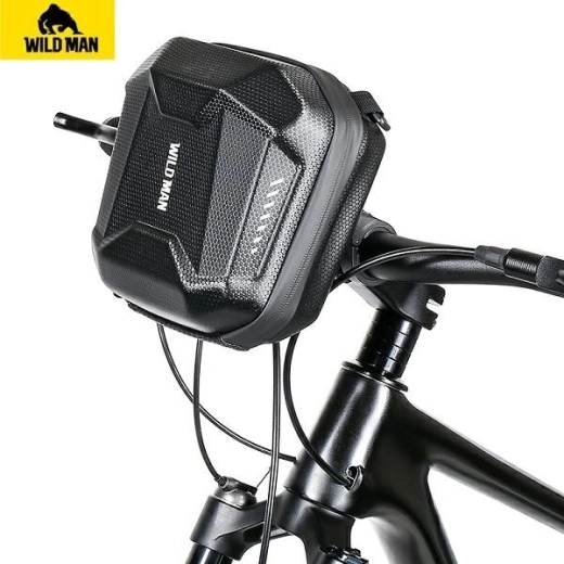 Bolsa delantera para bicicleta Wildman E18 3 l negra