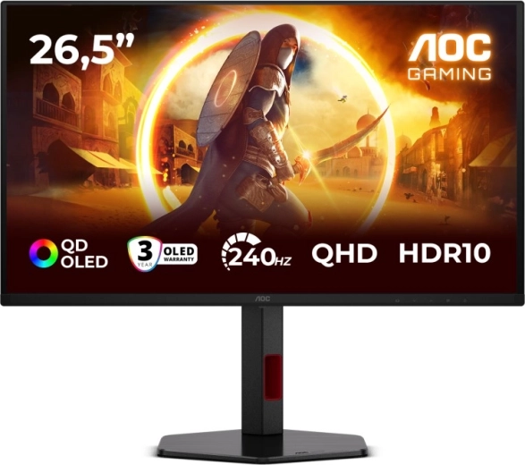 Monitor gaming de 26,5" QD‑OLED 240 Hz