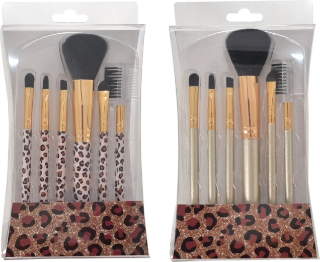 Set de brochas de maquillaje Wild 6 uds.