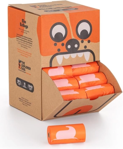 Explorer dog bolsas recicladas para excrementos de perro 720 uds