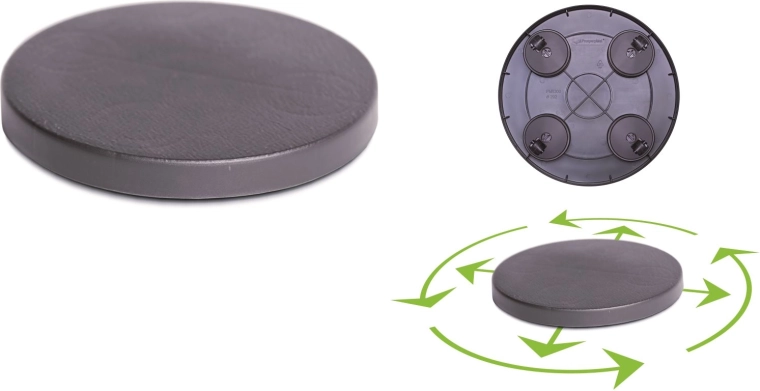 Base redonda con ruedas 29,2 cm – antracita