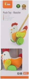 Viga Andador de madera con ruedas Gallina