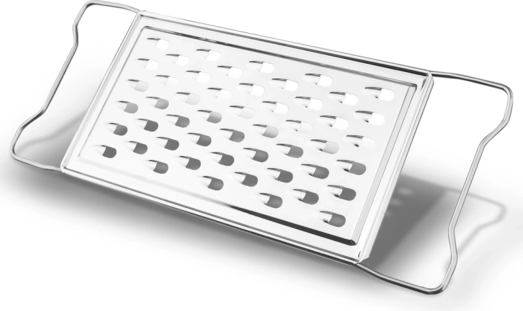 Rallador plano grueso de acero inoxidable 27,5 × 11 cm