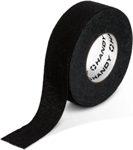 Cinta textil autoadhesiva para mazos de cables, 15 m × 19 mm, negra