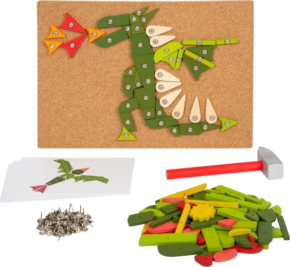 Juego de martilleo para niños con motivos de plantas y animales