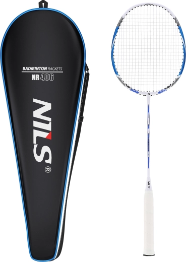 Raqueta de bádminton NILS NR406 carbon pro para jugadores de nivel intermedio-avanzado