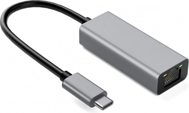 Adaptador de aluminio USB‑C a RJ45 gigabit