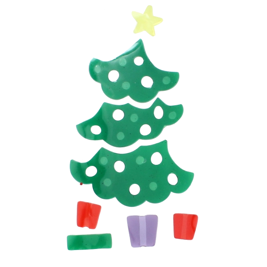 Arbolito, estrella y regalos