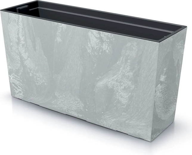 Jardinera con inserto URBI Case efecto hormigón M 77 cm