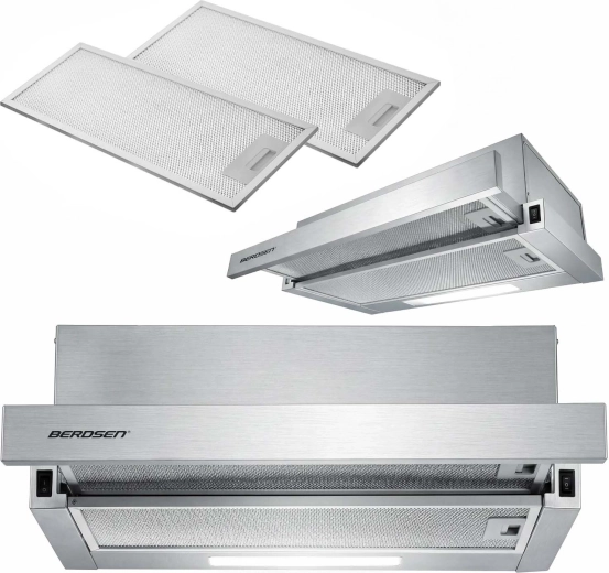 Campana extractora telescópica bajo armario Berdsen 50 cm inox