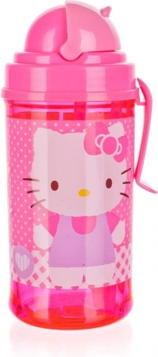 Botella con pajita 350 ml Hello Kitty