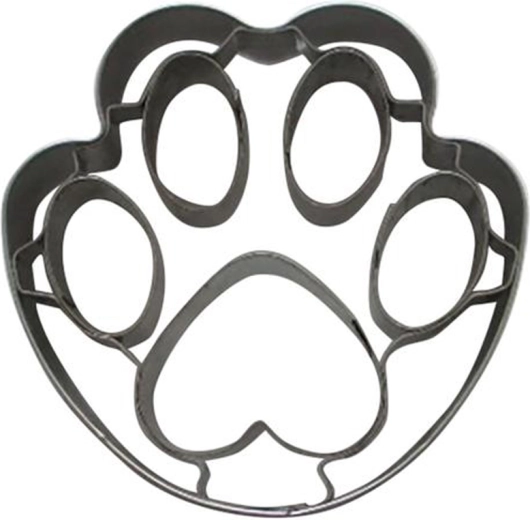 Cortador de galletas – huella, 6 cm, acero inoxidable