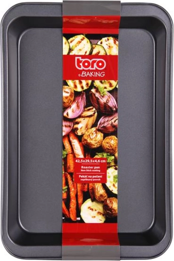 Fuente para horno Toro de acero al carbono con superficie antiadherente 42 × 29 × 5,5 cm