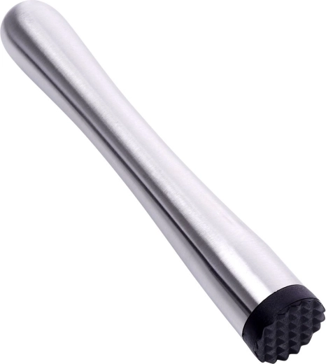 Muddler (machacador) de barman de acero inoxidable 17,5 cm