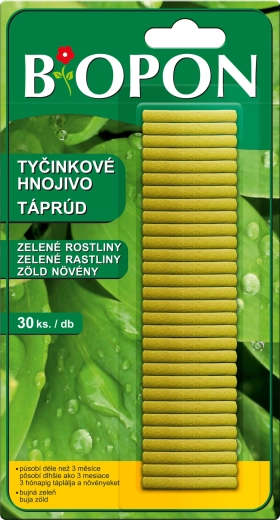 Fertilizante en barritas BOPON para plantas verdes 30 uds