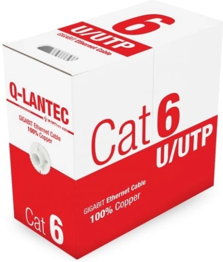 Cable de red U/UTP Cat 6, PVC, 100% cobre, 305 m