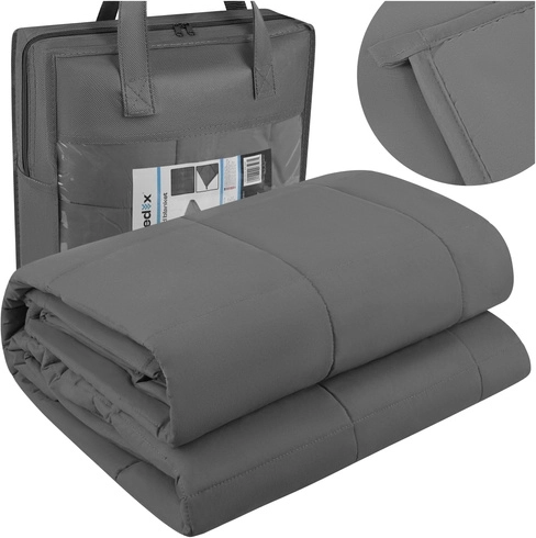 Manta con peso Isomedix 7 kg 200 × 150 cm gris