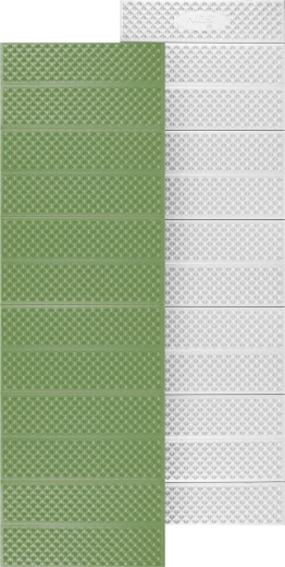 Esterilla plegable de espuma con capa reflectante verde