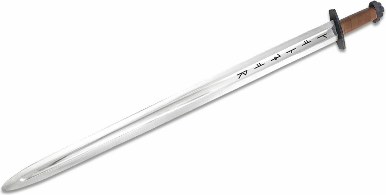 Espada decorativa Condor Viking Ironside 76,8 cm, madera y cuero con funda