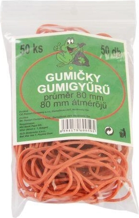 Gomas elásticas 80 mm – paquete de 50 uds.