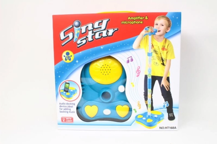 Micrófono de sobremesa HT168A azul