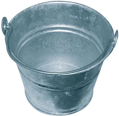 Minicubo de 1 l de acero galvanizado
