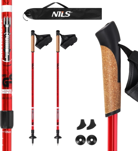 Bastones telescópicos de nordic walking NILS Extreme con anti-shock