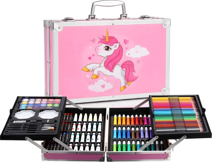 Set de arte infantil RENEW FORCE Pony con motivo de unicornio, 145 piezas