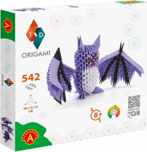 Origami 3D murciélago - kit creativo
