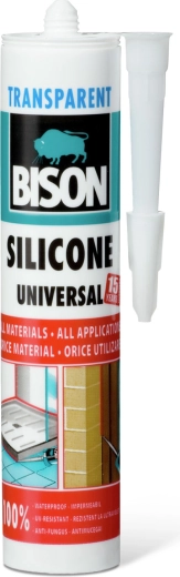 Silicona universal transparente Bison 280 ml