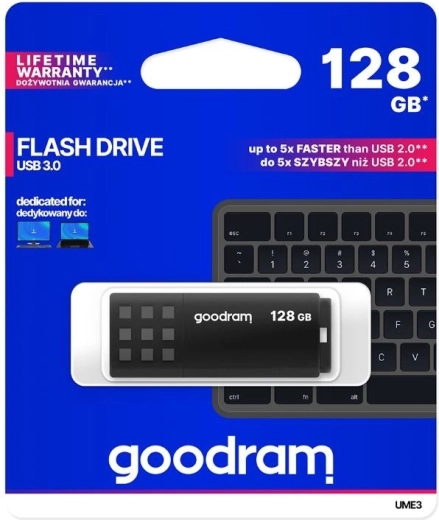 Pendrive GOODRAM UME3 128GB USB 3.0 negro