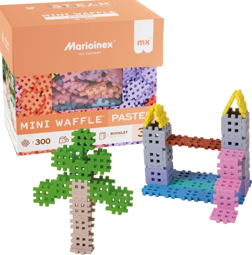 Juego de construcción Marioinex Mini Waffle Pastel, 300 piezas