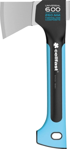 Hacha Universal Energo 600 g con mango de fibra de vidrio CELLFAST