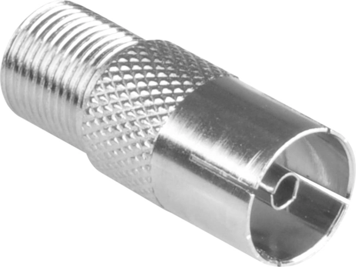 Adaptador Sencor de conector F a toma coaxial