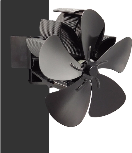 Ventilador para tubo de humos de estufa/chimenea Magnetic con abrazadera magnética