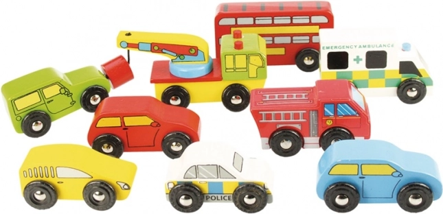 Set de coches de madera Bigjigs Rail