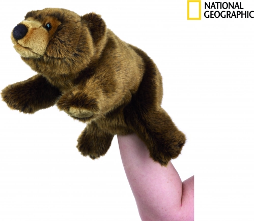 Títere de mano oso grizzly National Geographic