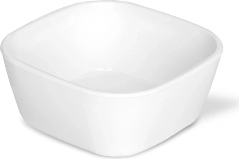 Cuenco blanco cuadrado para dips 100 ml