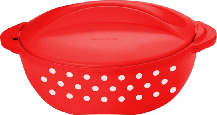 Termo olla TORO 2 l – roja con lunares blancos
