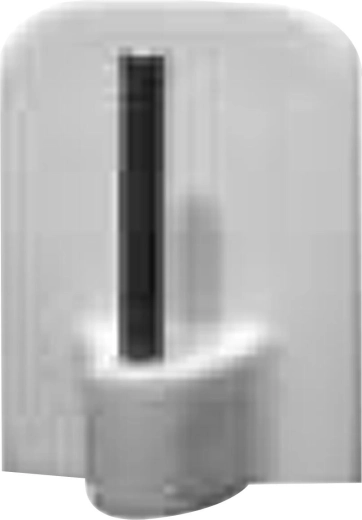 Ganchos adhesivos para visillos blancos (plástico y metal, 100 uds.)