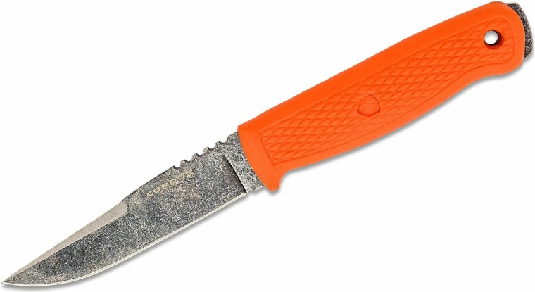 Cuchillo de exterior Condor Bushglider Orange con funda, 10,7 cm
