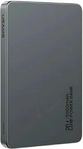 Powerbank magnética 5000 mAh 20W con MagSafe y PD, gris