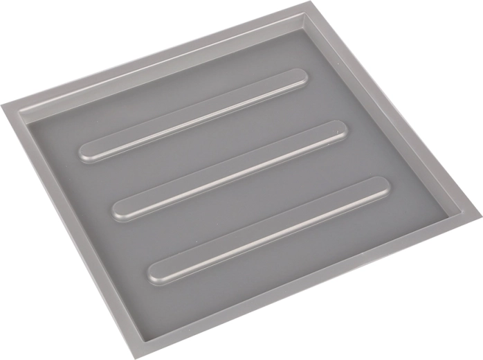 Metpol bandeja recogegotas plateada 28 × 26,1 cm